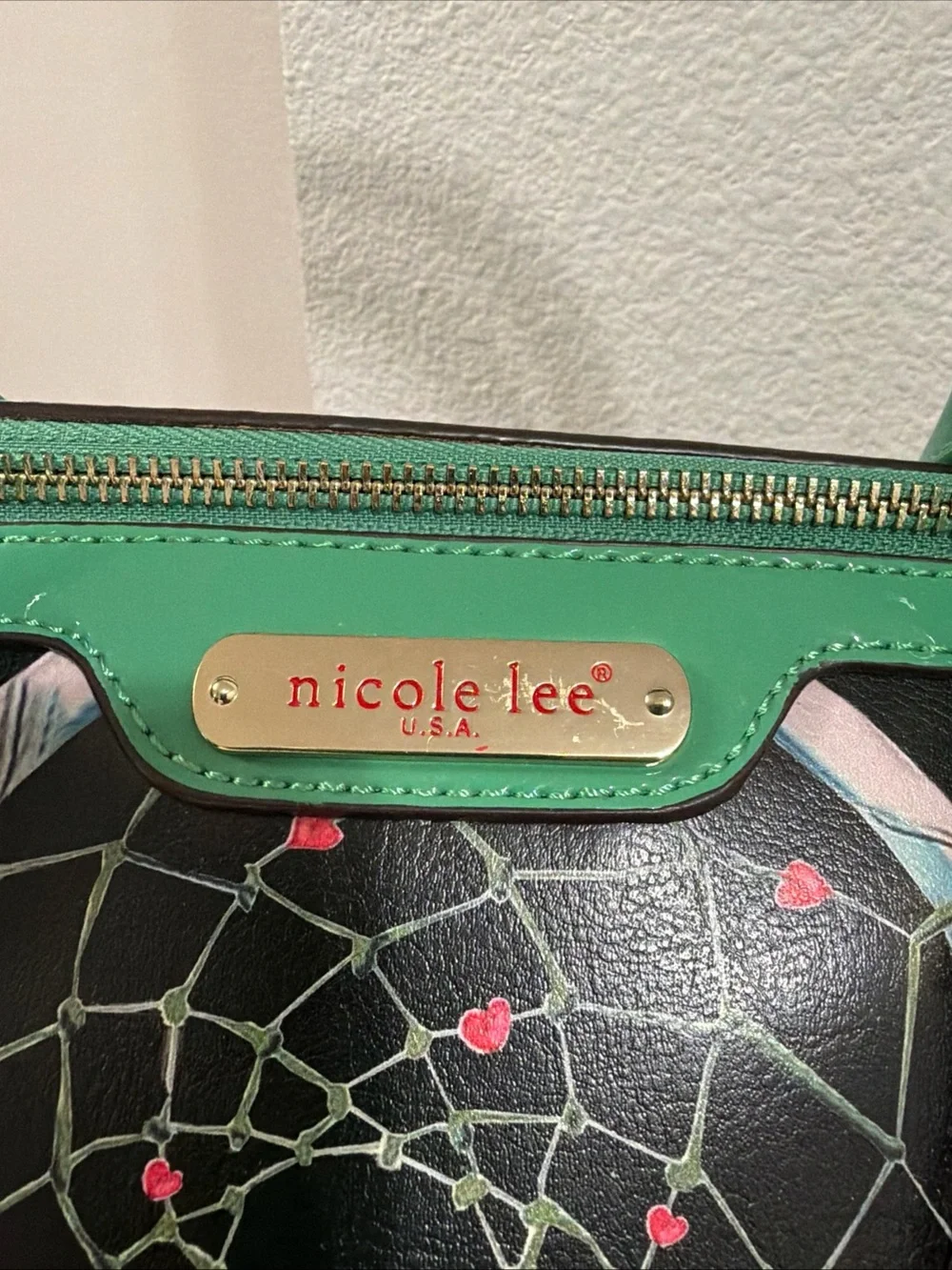 NWT NICOLE LEE USA Satchel Handbag Multicolor “Tonight For You “